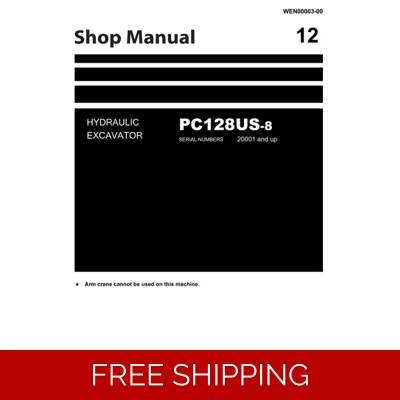 KOMATSU PC128US-8 EXCAVATOR WORKSHOP REPAIR MANUAL